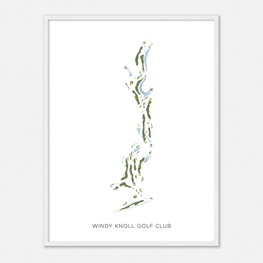 Print of Windy Knoll Golf Club Modern Map