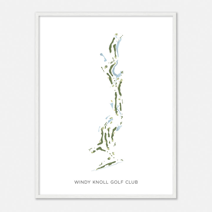 Print of Windy Knoll Golf Club Modern Map