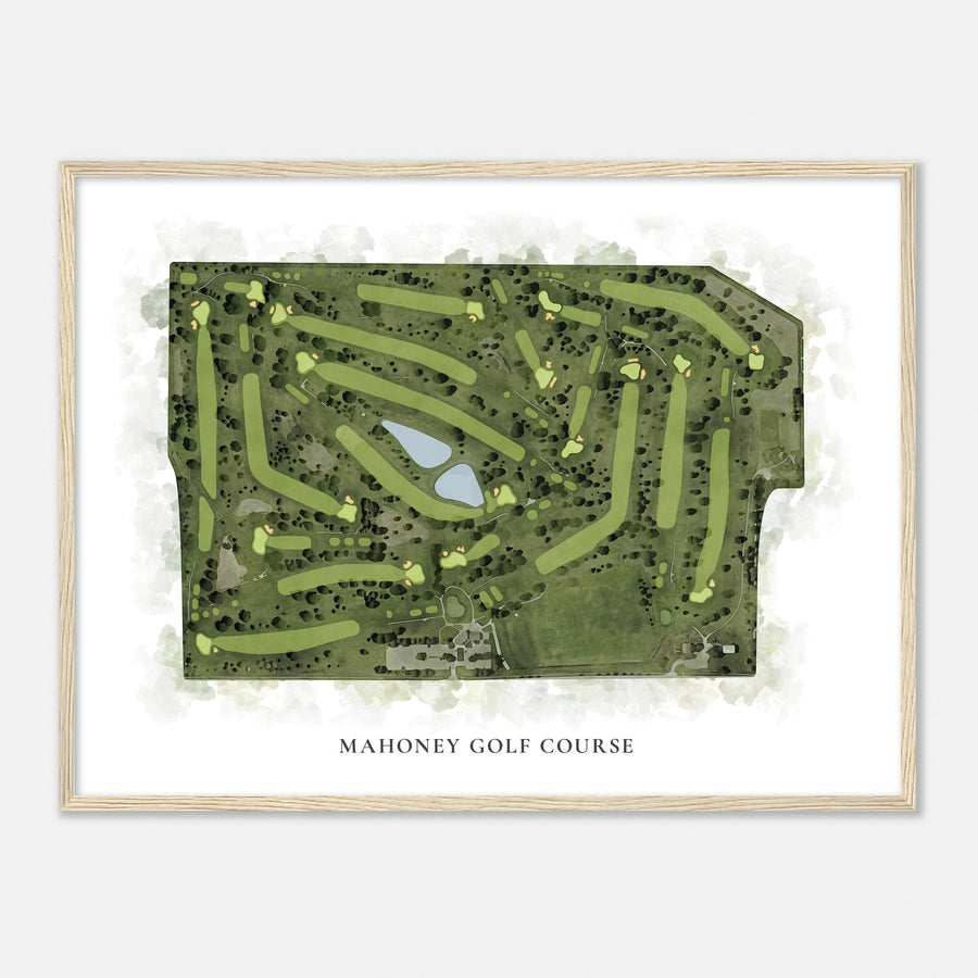 Print of Mahoney Golf Course Classic Map