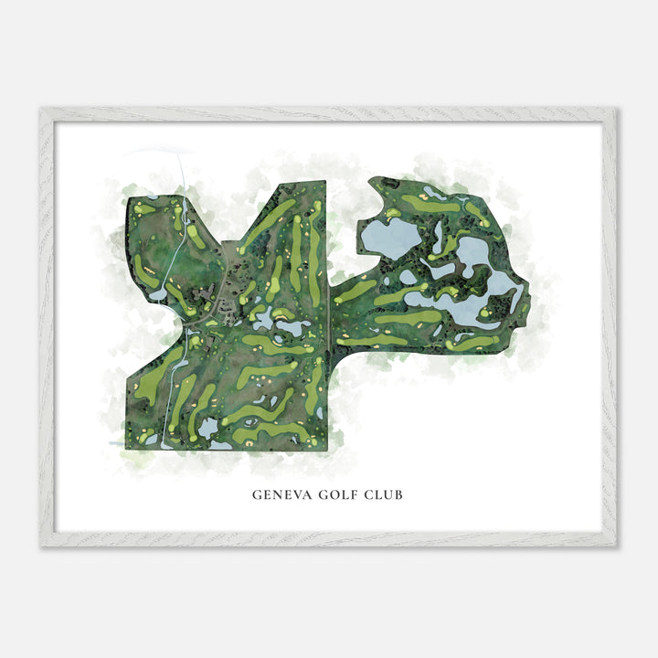 Print of Geneva Golf Club Classic Map