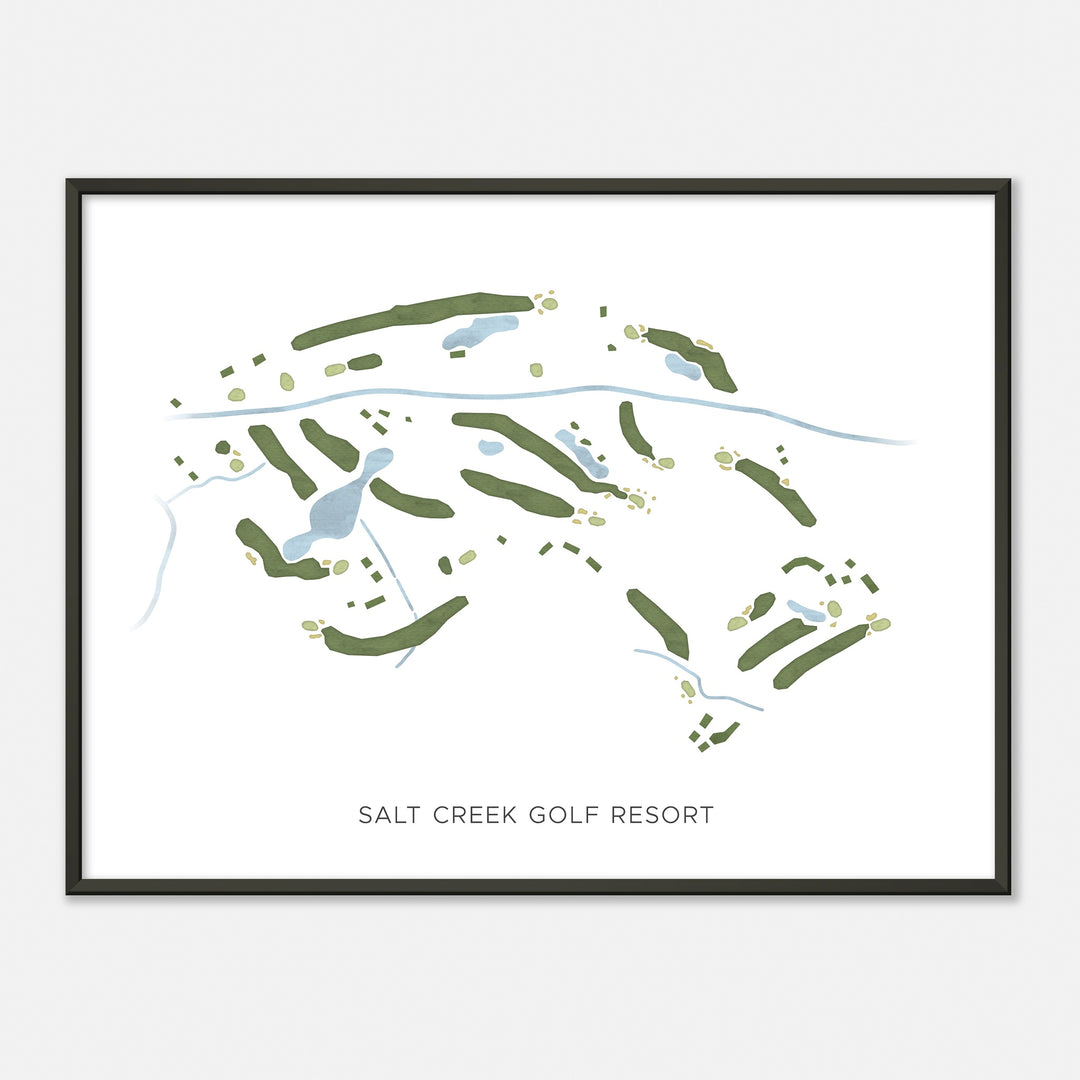 Print of Salt Creek Golf Resort Modern Map