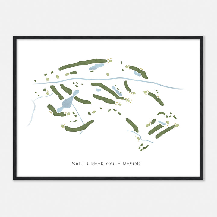 Print of Salt Creek Golf Resort Modern Map