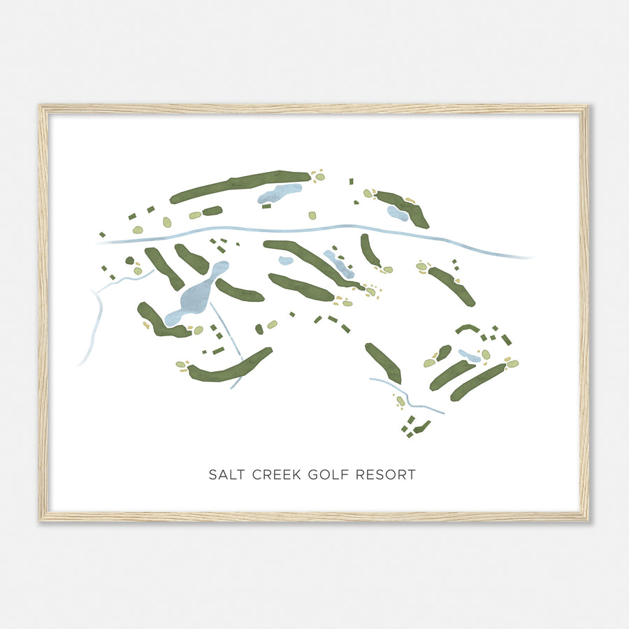 Print of Salt Creek Golf Resort Modern Map