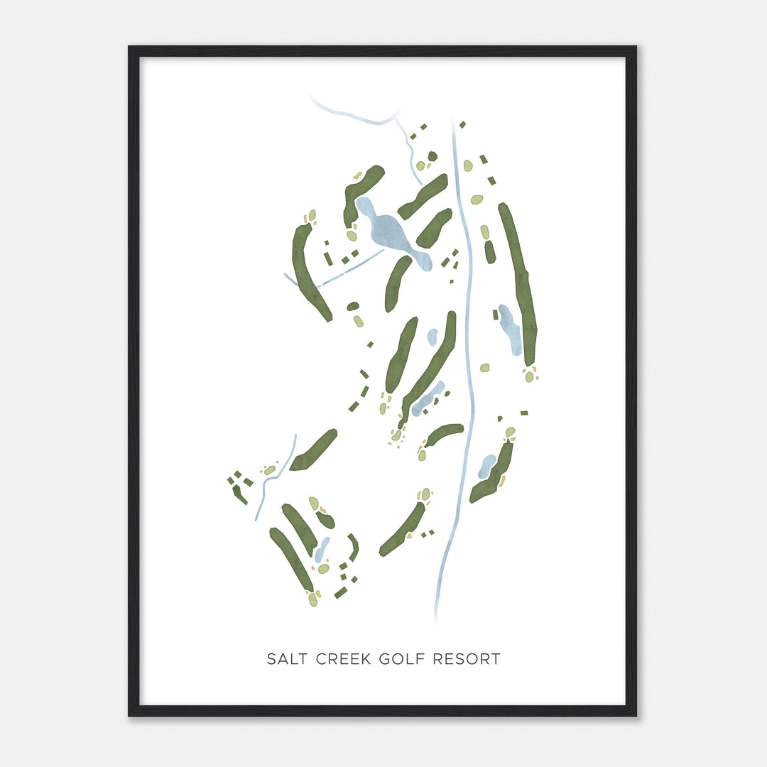 Print of Salt Creek Golf Resort Modern Map