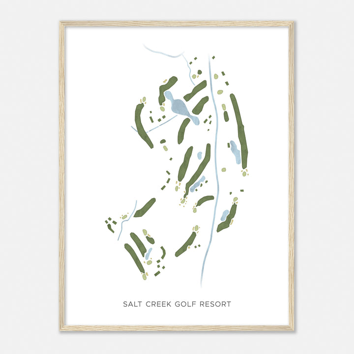 Print of Salt Creek Golf Resort Modern Map