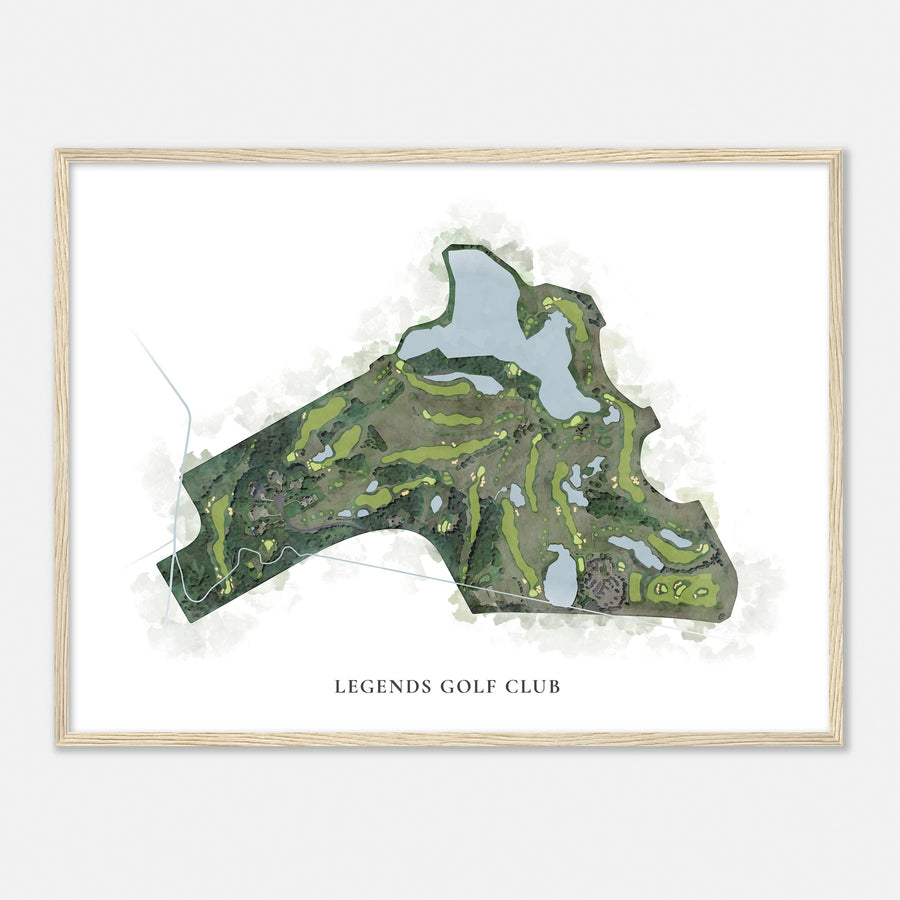 Print of Legends Golf Club Classic Map