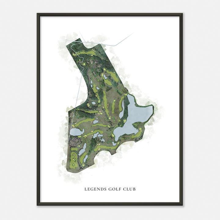 Print of Legends Golf Club Classic Map