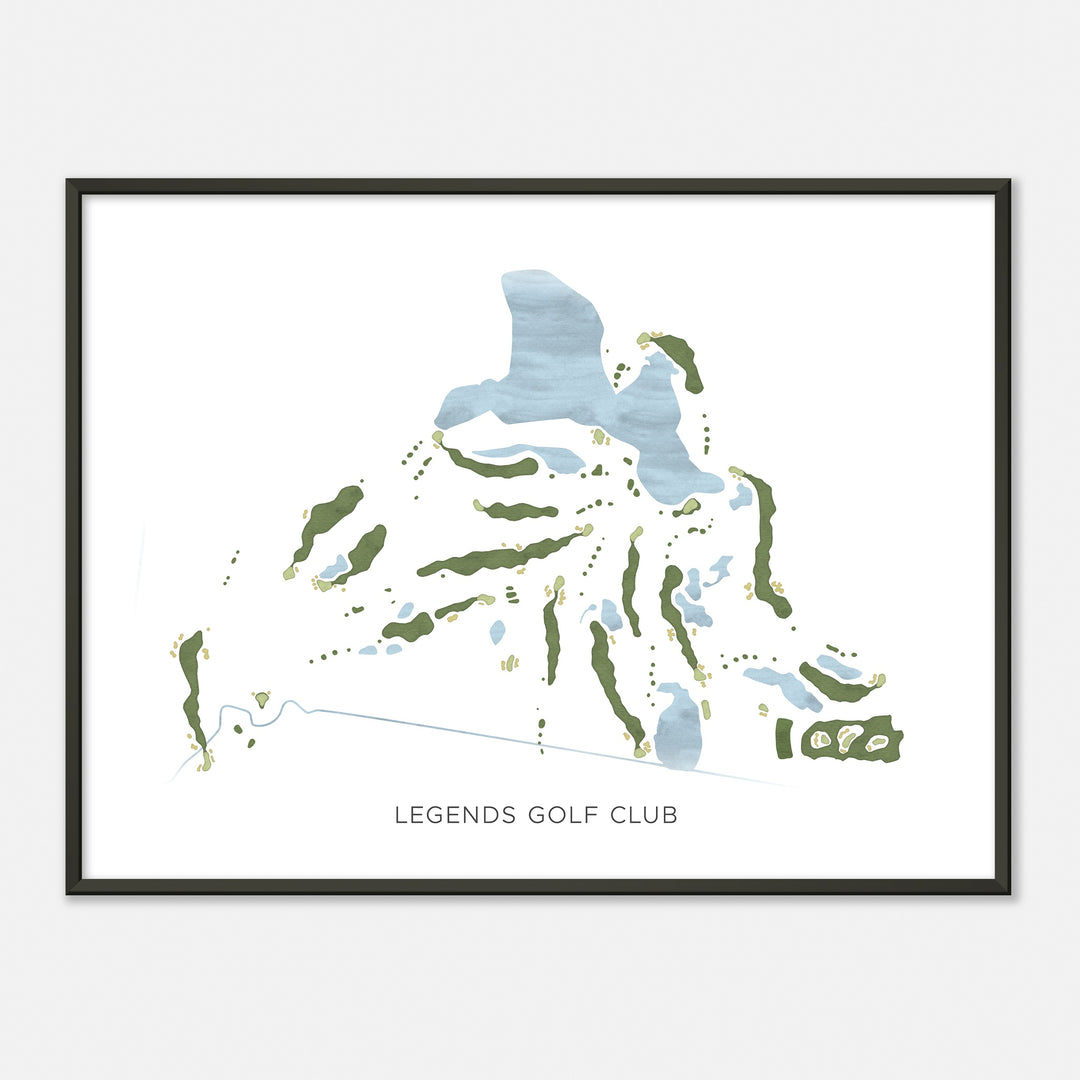 Print of Legends Golf Club Modern Map