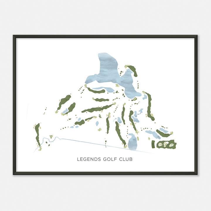Print of Legends Golf Club Modern Map
