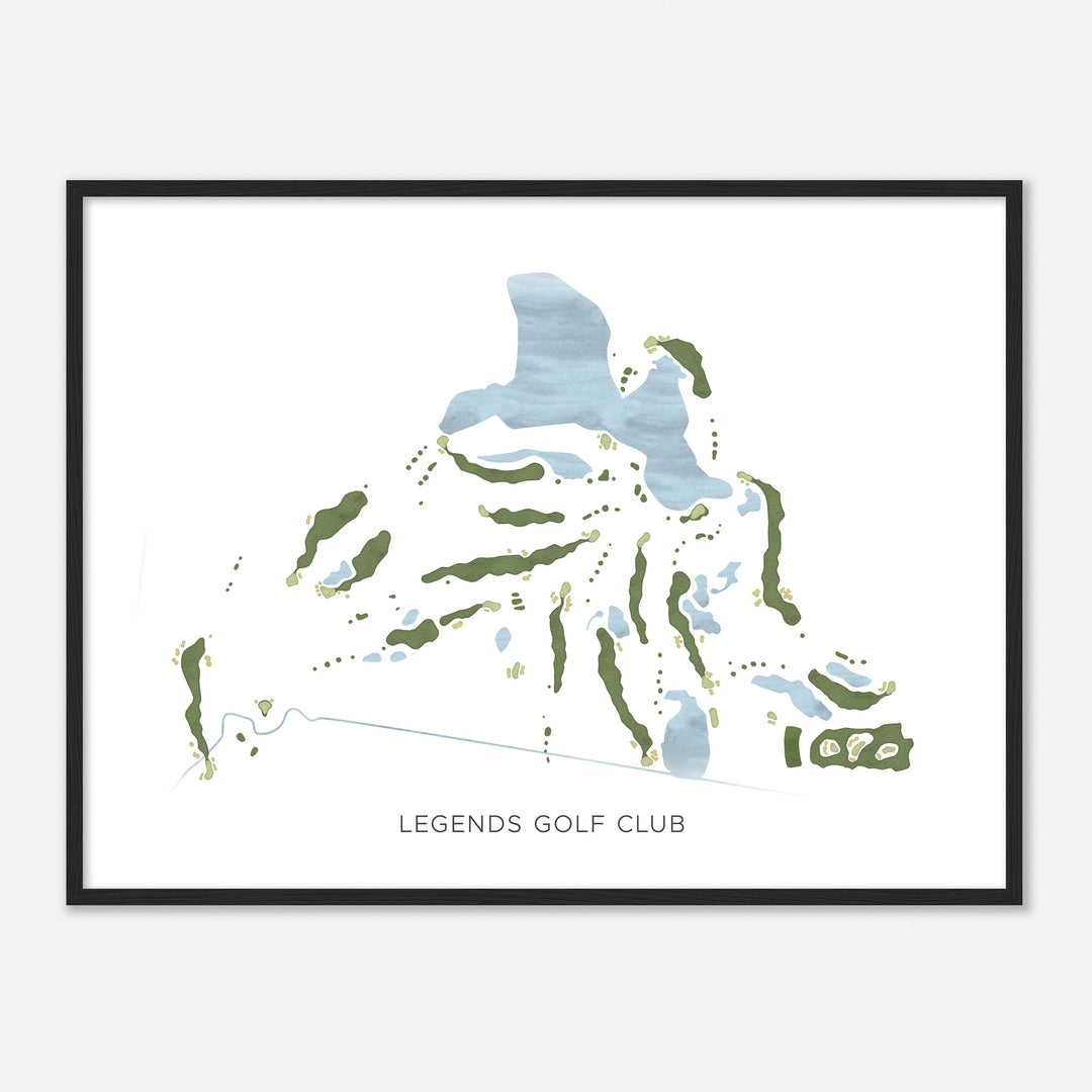 Print of Legends Golf Club Modern Map