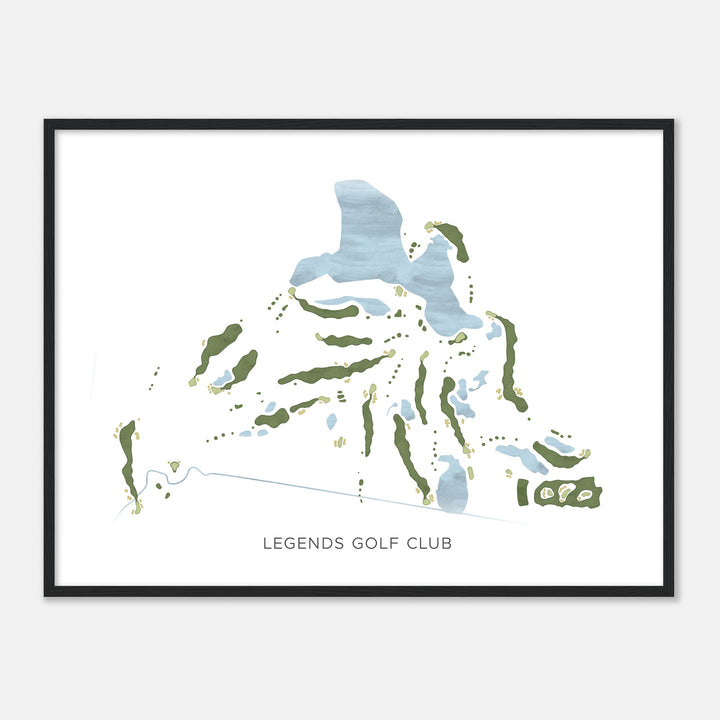 Print of Legends Golf Club Modern Map