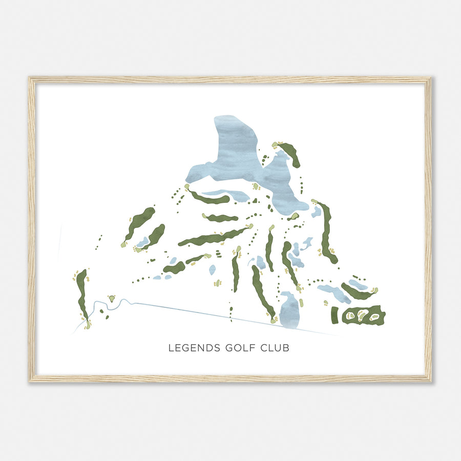 Print of Legends Golf Club Modern Map