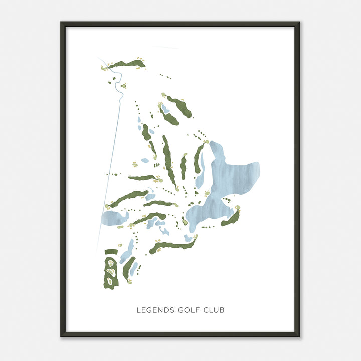 Print of Legends Golf Club Modern Map