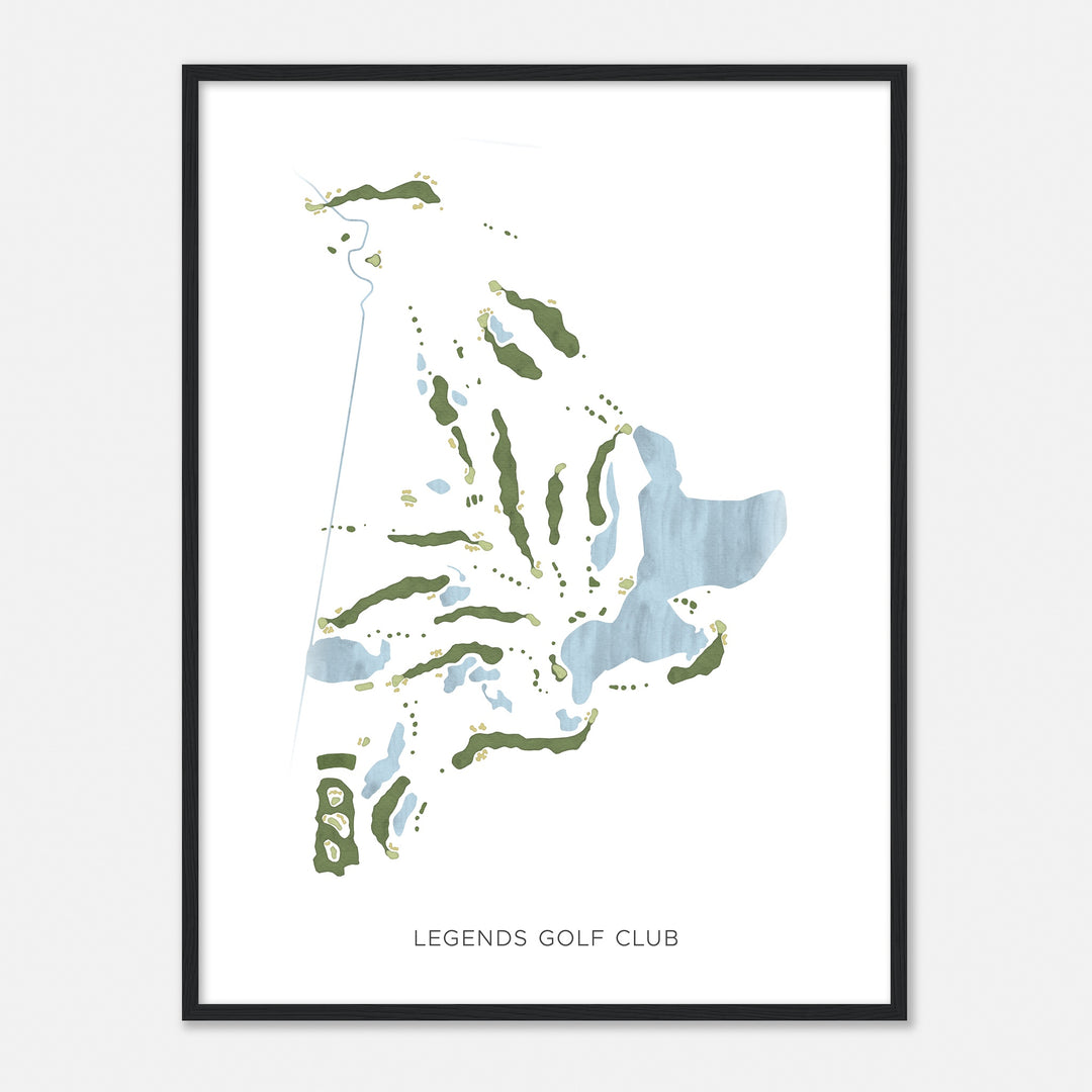 Print of Legends Golf Club Modern Map