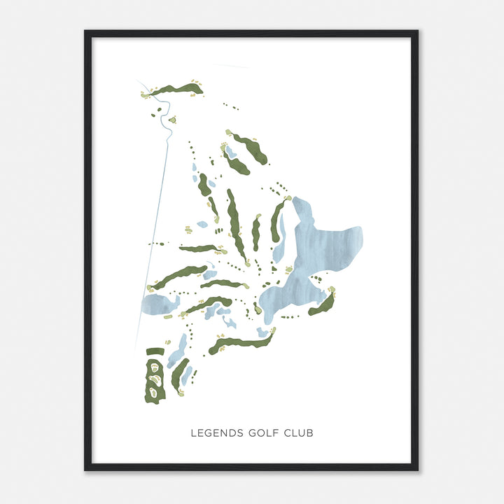 Print of Legends Golf Club Modern Map