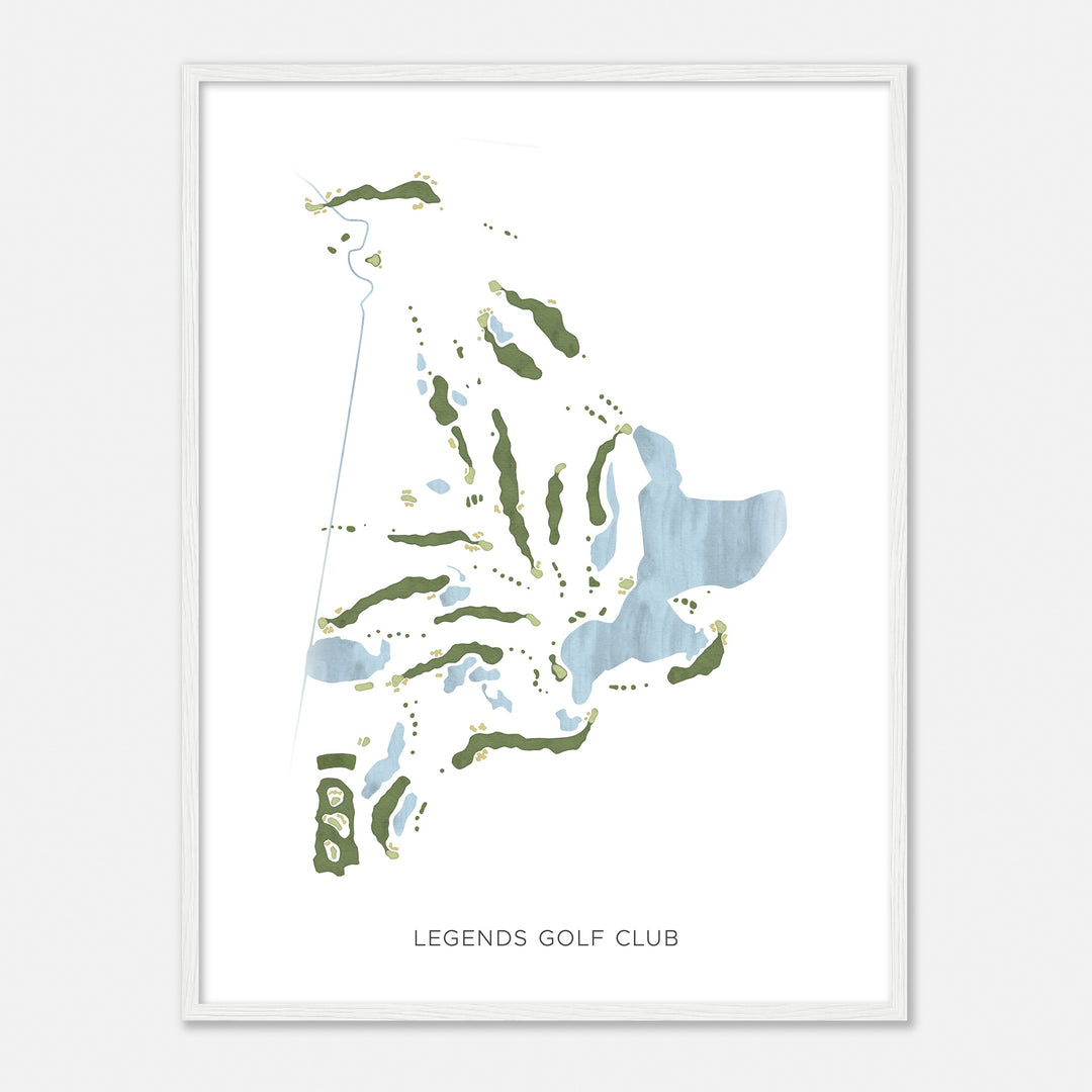 Print of Legends Golf Club Modern Map