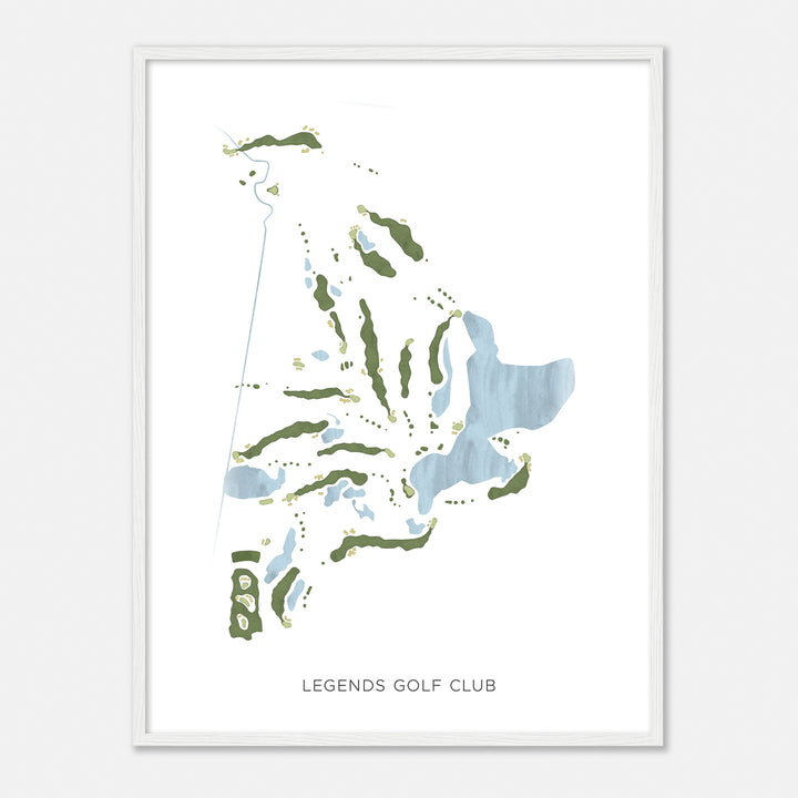 Print of Legends Golf Club Modern Map