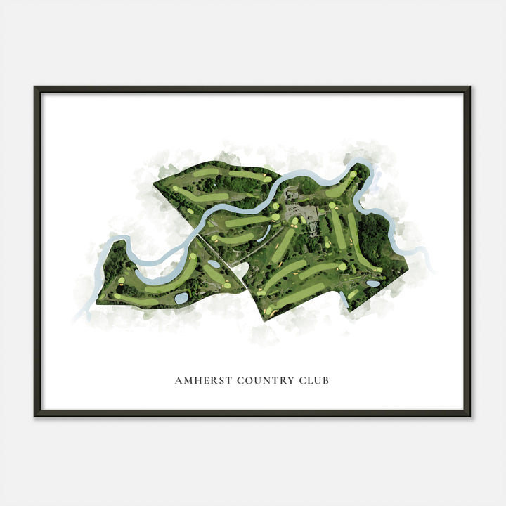 Print of Amherst Country Club Classic Map