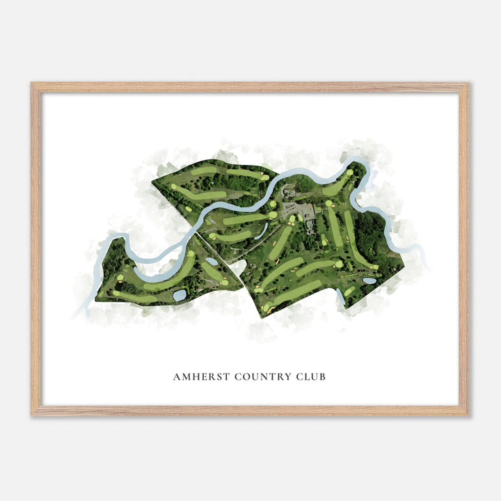 Print of Amherst Country Club Classic Map