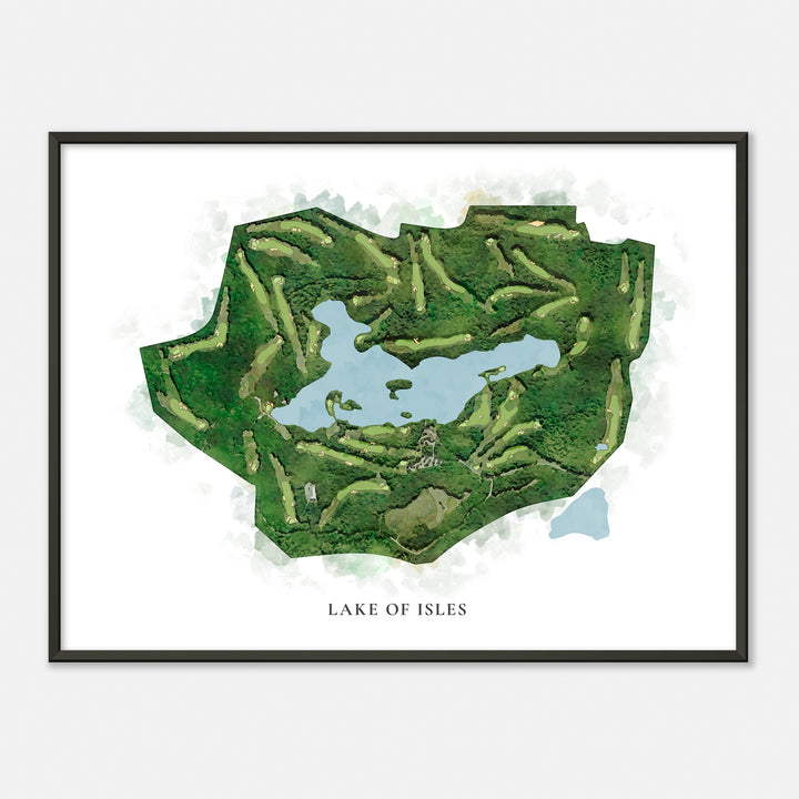 Print of Lake Of Isles Classic Map