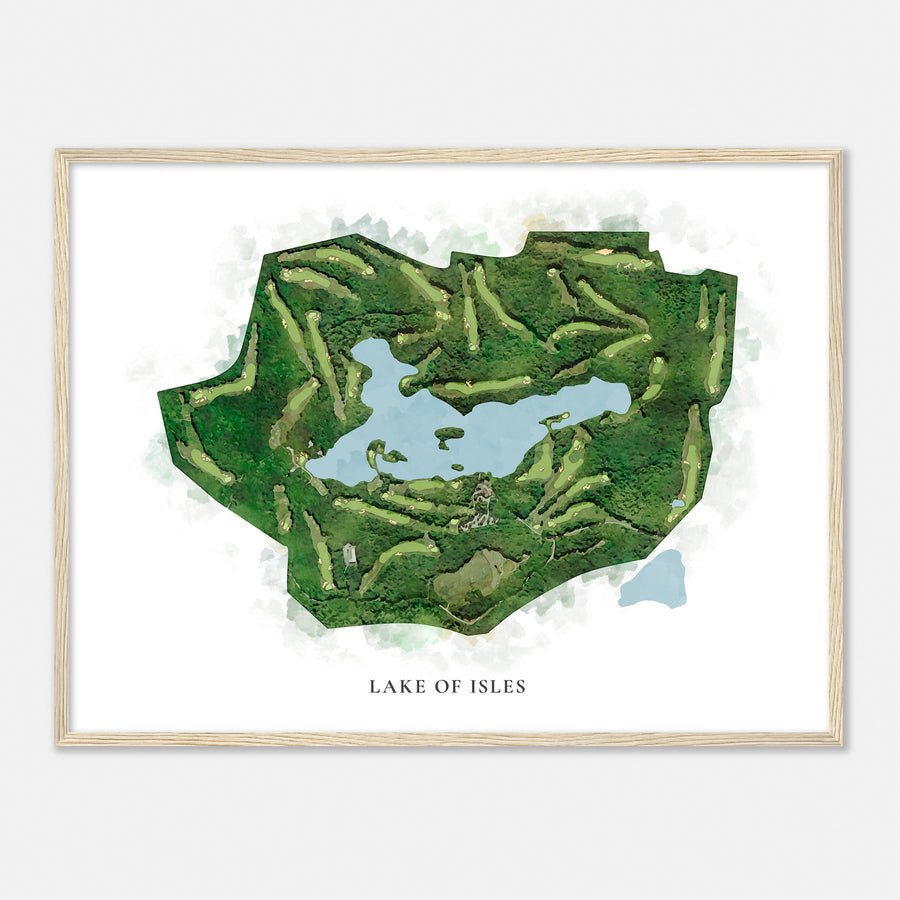 Print of Lake Of Isles Classic Map