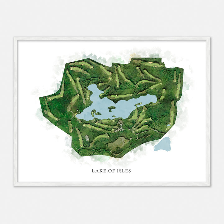 Print of Lake Of Isles Classic Map