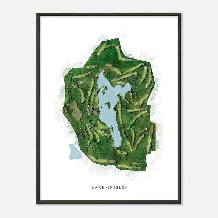 Print of Lake Of Isles Classic Map