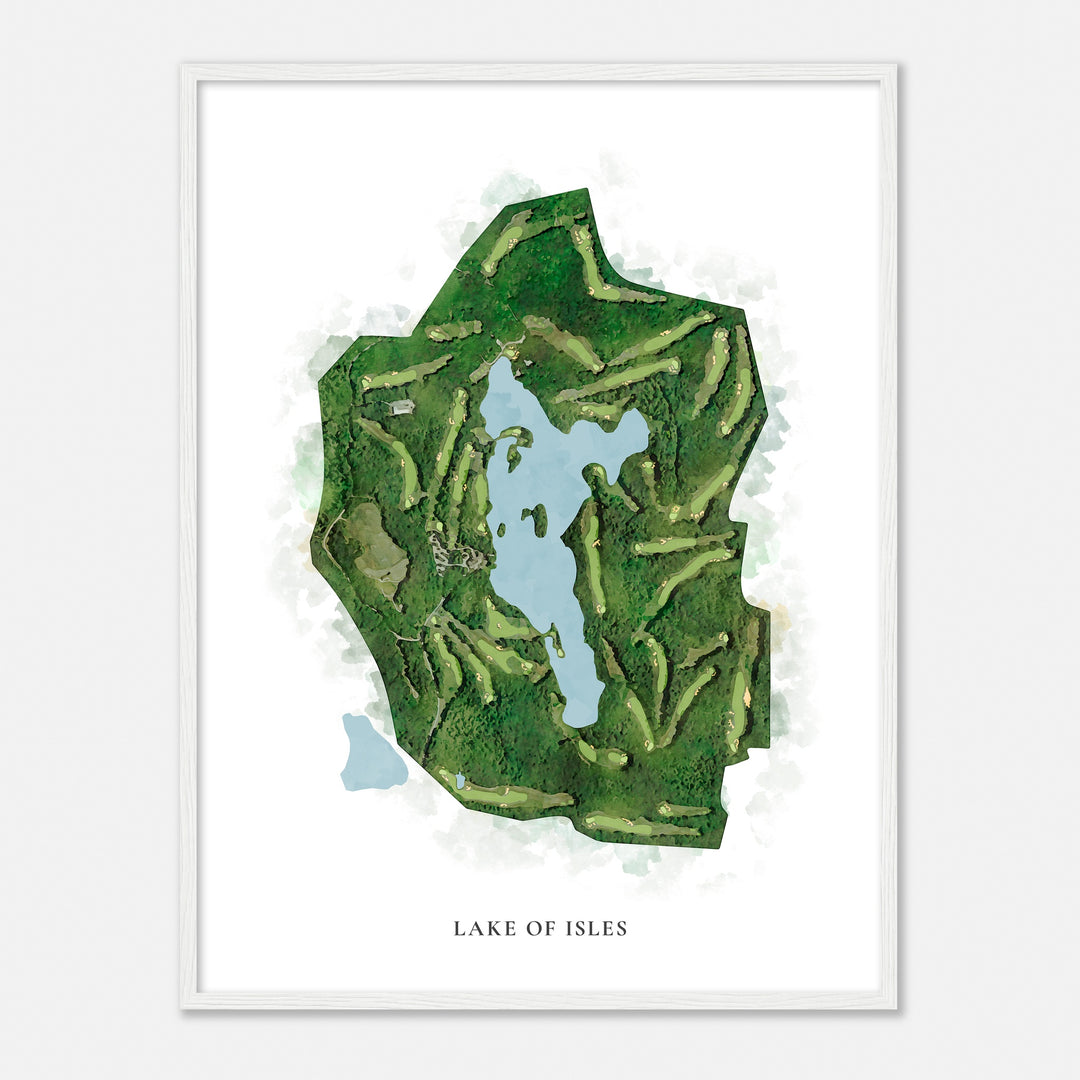 Print of Lake Of Isles Classic Map