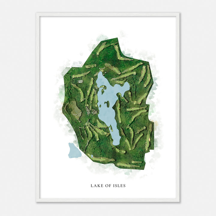 Print of Lake Of Isles Classic Map
