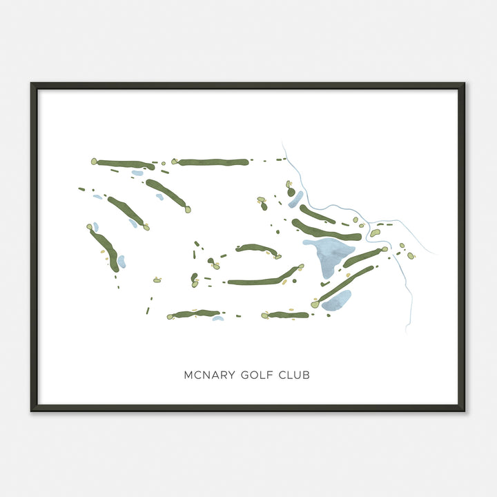 Print of Mcnary Golf Club Modern Map
