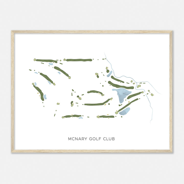 Print of Mcnary Golf Club Modern Map