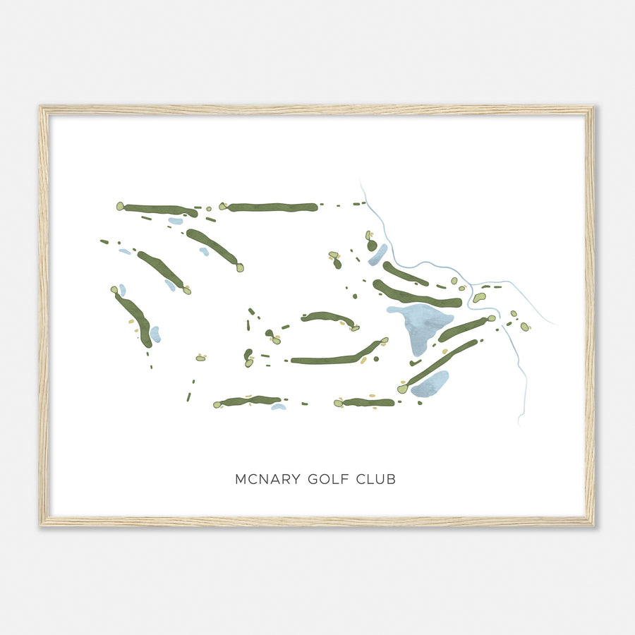 Print of Mcnary Golf Club Modern Map