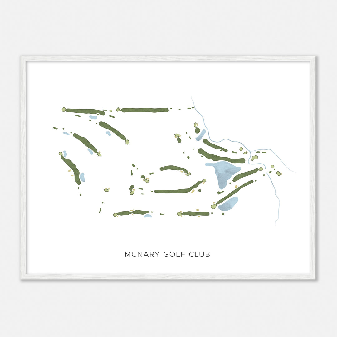 Print of Mcnary Golf Club Modern Map