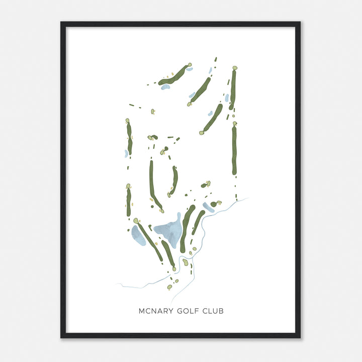 Print of Mcnary Golf Club Modern Map