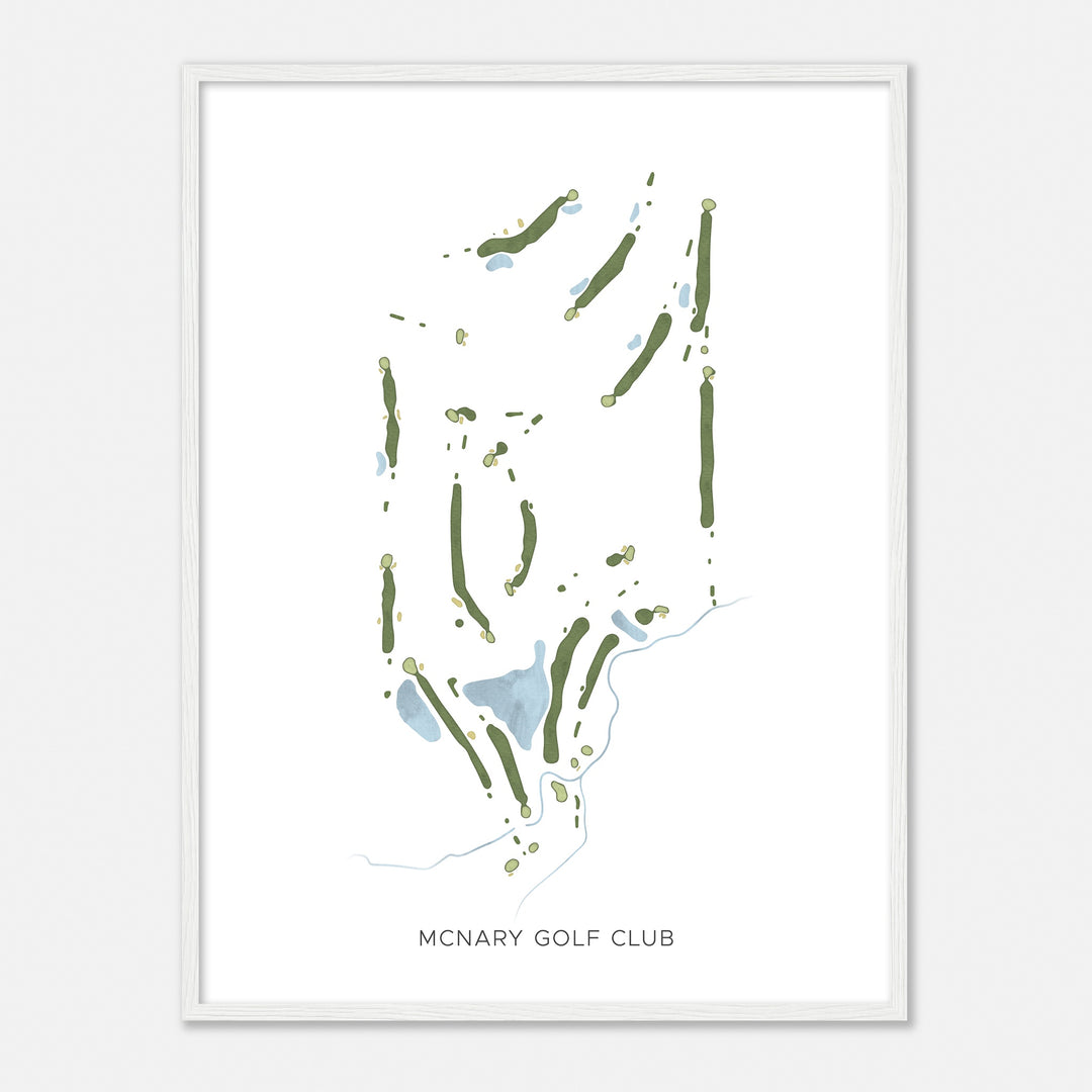 Print of Mcnary Golf Club Modern Map
