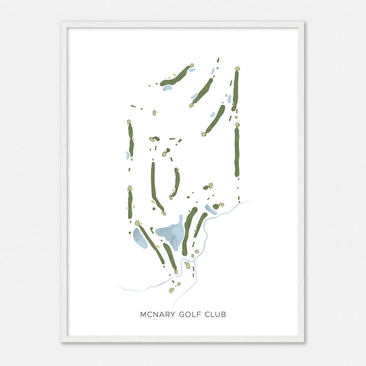 Print of Mcnary Golf Club Modern Map
