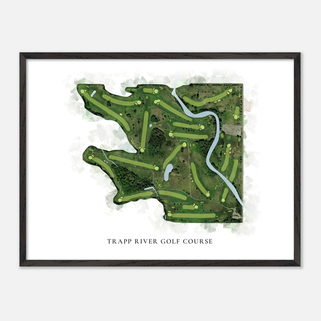 Print of Trapp River Golf Course Classic Map