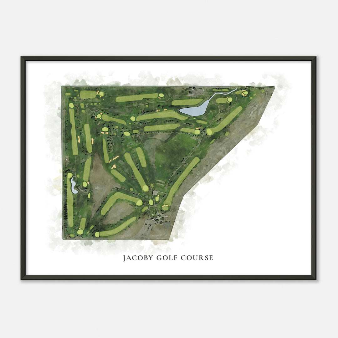 Print of Jacoby Golf Course Classic Map