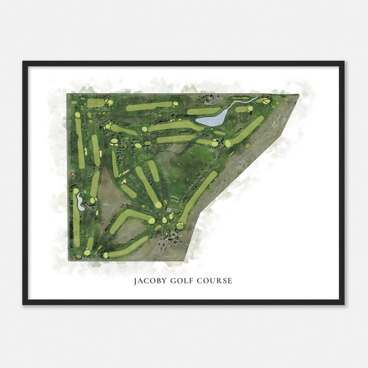 Print of Jacoby Golf Course Classic Map