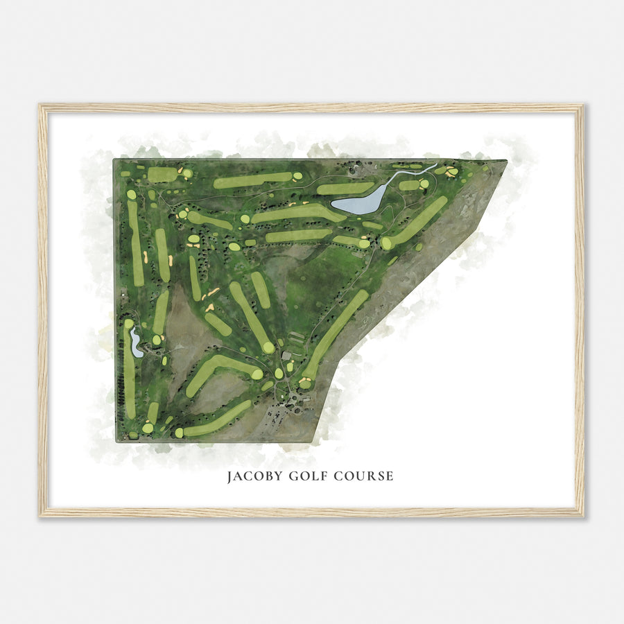 Print of Jacoby Golf Course Classic Map