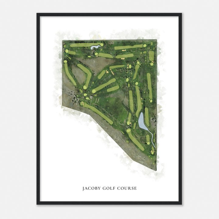 Print of Jacoby Golf Course Classic Map