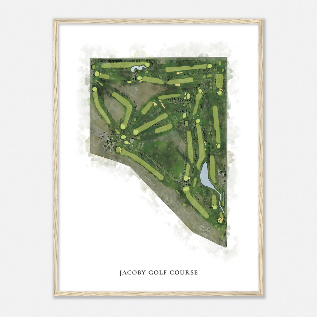 Print of Jacoby Golf Course Classic Map