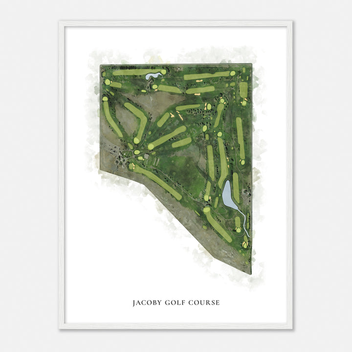 Print of Jacoby Golf Course Classic Map