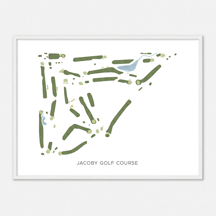 Print of Jacoby Golf Course Modern Map