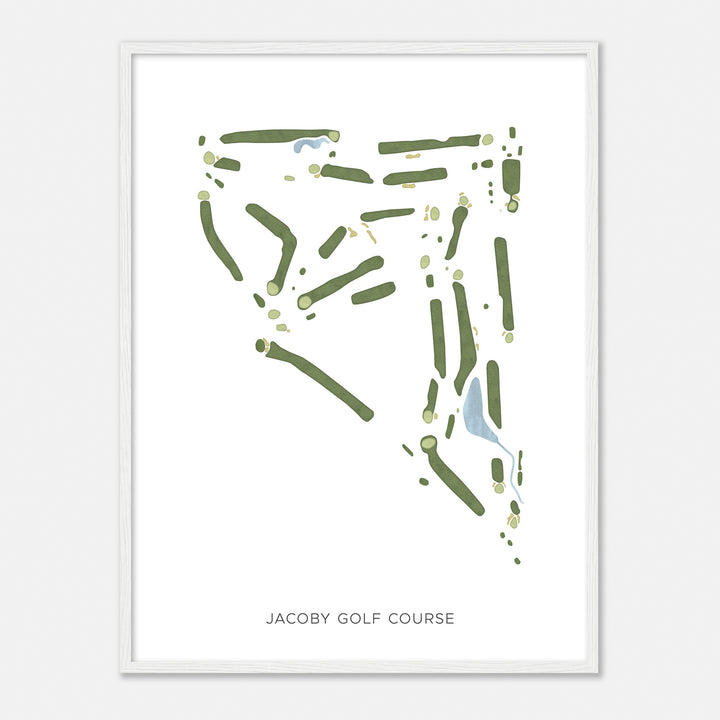 Print of Jacoby Golf Course Modern Map