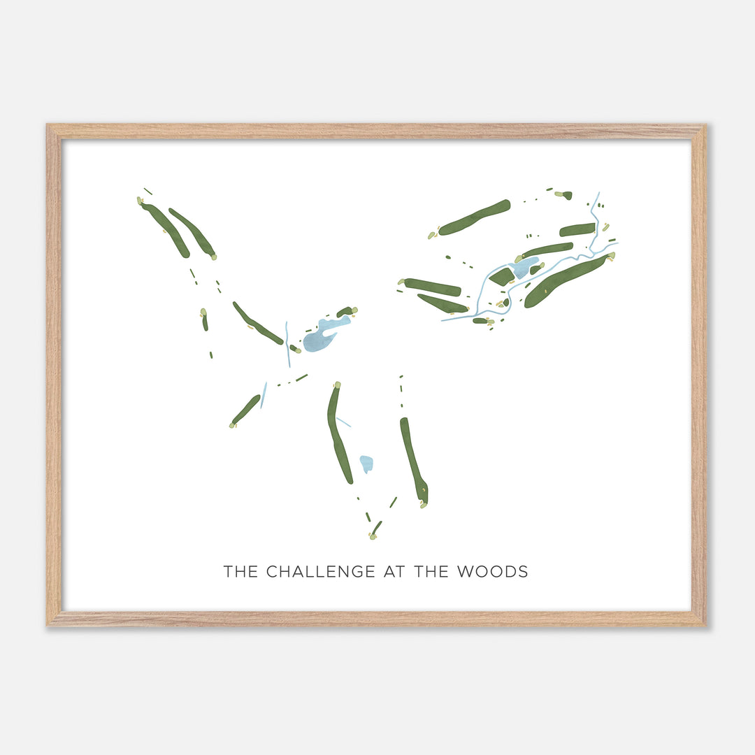 Print of The Challenge At The Woods Modern Map