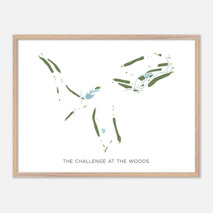 Print of The Challenge At The Woods Modern Map