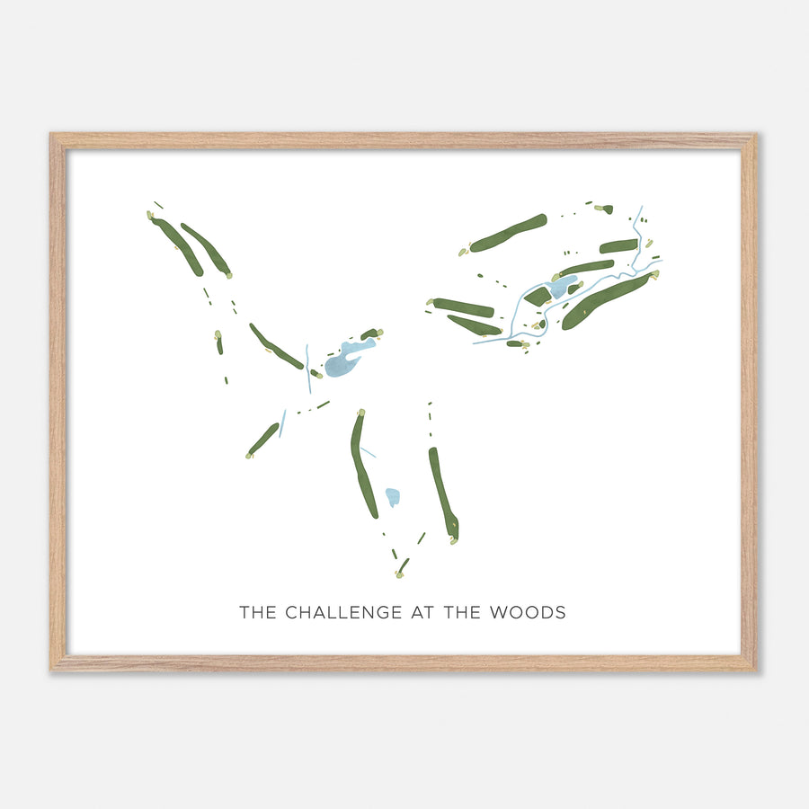 Print of The Challenge At The Woods Modern Map