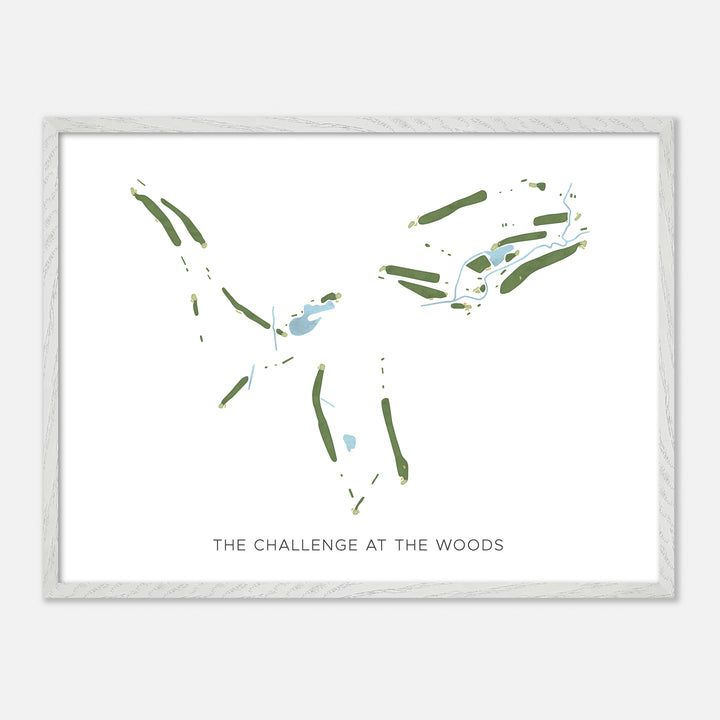 Print of The Challenge At The Woods Modern Map