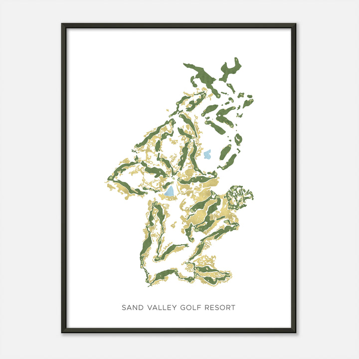 Print of Sand Valley Golf Resort Modern Map